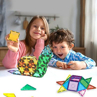 EverPlay 24 PC Magnetic Tiles, Magnetic Building Blocks for Kids, Magnet for Kids 3+