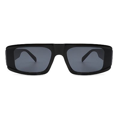 Retro Vintage Rectangle Flat Top Fashion Sunglasses