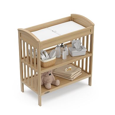 Graco Benton Changing Table with Water-Resistant Changing Pad & Storage Shelves