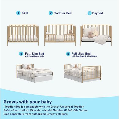 Graco Teddi 5-in-1 Convertible Crib