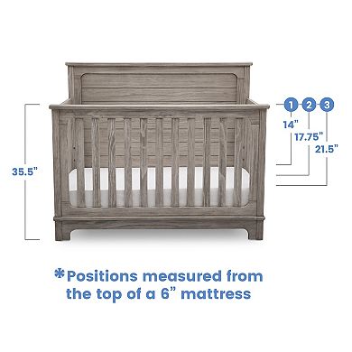 Simmons Kids Slumbertime Monterey 4-in-1 Convertible Crib