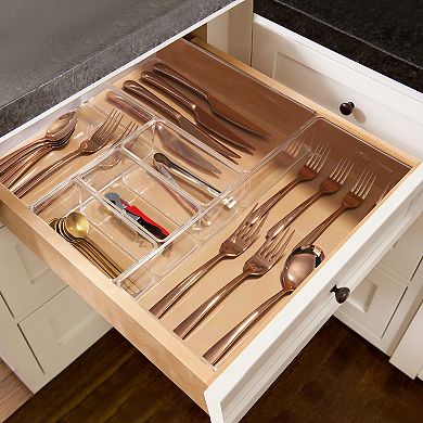 Sorbus 6-Piece Kitchen Drawer Organizer Set - Great for storing Utensils, Silverware, and More