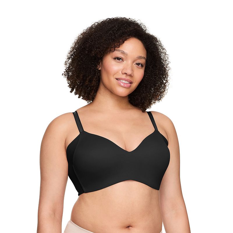 Warners No Side Effects® Underarm-Smoothing Wireless Bra RM3061A, Women's, Size: 40 C, Black