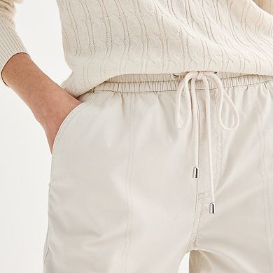 Petite Croft & Barrow® Utility Twill Pull-On Capris