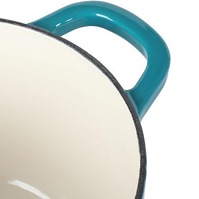 3 Quart Enameled Cast Iron Saucepan with Lid