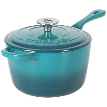 3-qt Enameled Cast Iron Saucepan with Lid