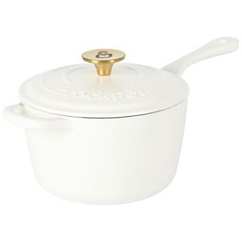 3-qt Enameled Cast Iron Saucepan with Lid
