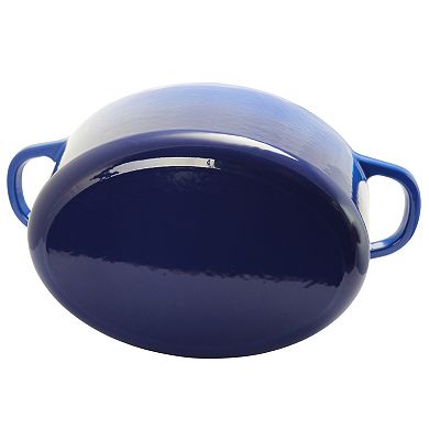 7 Quart Enameled Cast Iron Oval Dutch Oven