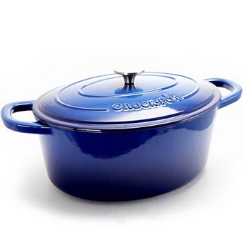 7-qt Enameled Cast Iron Oval Dutch Oven