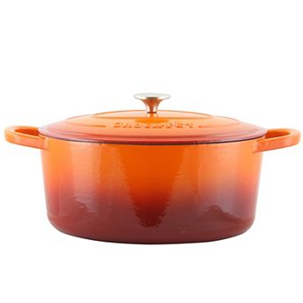 7-qt Enameled Cast Iron Oval Dutch Oven