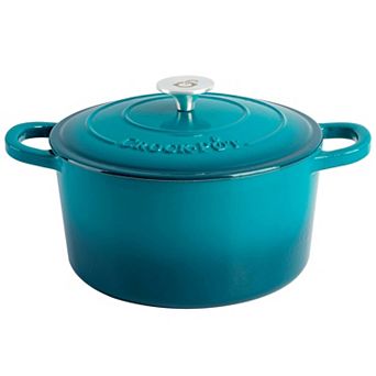 7-qt Round Enameled Cast Iron Dutch Oven with Lid