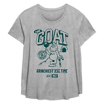 Plus Size Dr. Seuss Grinch The Goat Flowy Graphic Tee