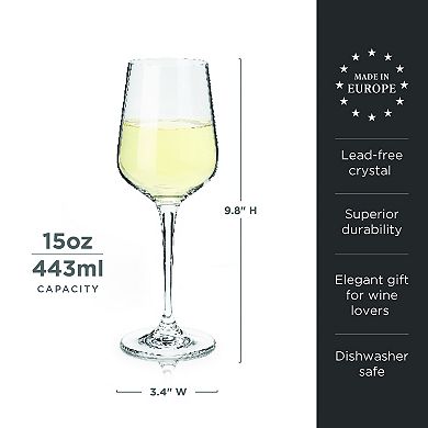 Reserve Inez Crystal Chardonnay Glasses Set of 4