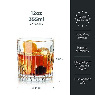 Reserve Milo Crystal Rocks Glasses Set of 4