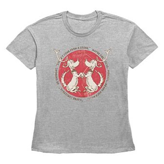 Women's Dr. Seuss Grinch Max The Reindeer Maybe Christmas Means Much More Graphic Tee