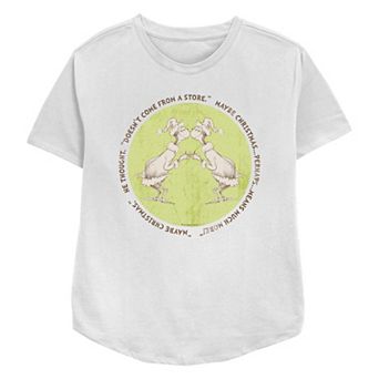 Women's Dr. Seuss Grinch Maybe Christmas Doesn't Come From A Store Relaxed Fit Graphic Tee