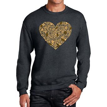 Fall Vibes - Men's Word Art Crewneck Sweatshirt