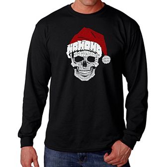 Santa Skull - Men's Word Art Long Sleeve T-shirt