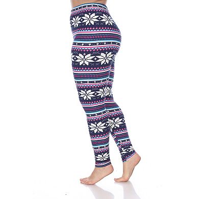 Plus Size Holiday Printed Leggings