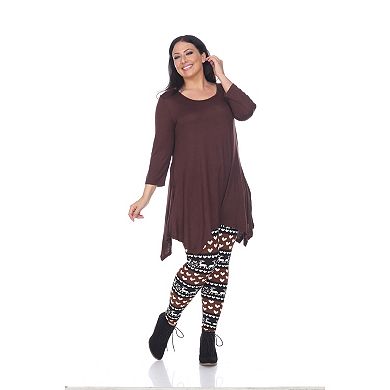 Plus Size Holiday Printed Leggings
