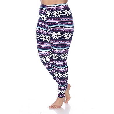 Plus Size Holiday Printed Leggings