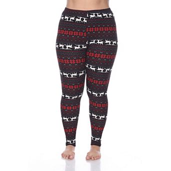 Plus Size Holiday Printed Leggings