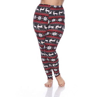 Plus Size Holiday Printed Leggings