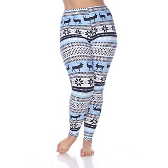 Plus Size Holiday Printed Leggings