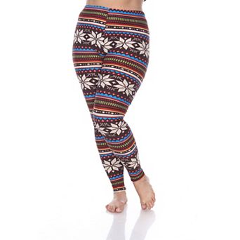 Plus Size Holiday Printed Leggings