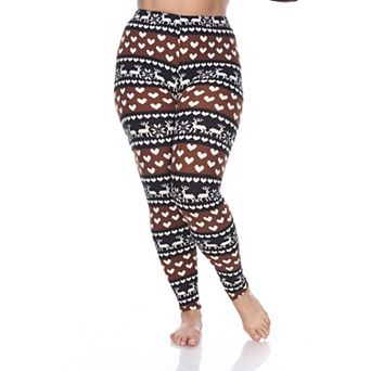 Plus Size Holiday Printed Leggings