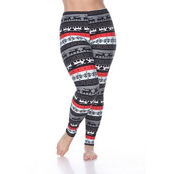 Plus Size Holiday Printed Leggings