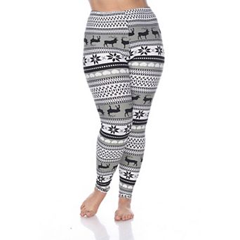 Plus Size Holiday Printed Leggings
