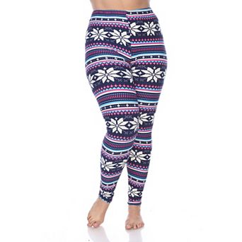 Plus Size Holiday Printed Leggings