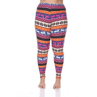 Plus Size Holiday Printed Leggings