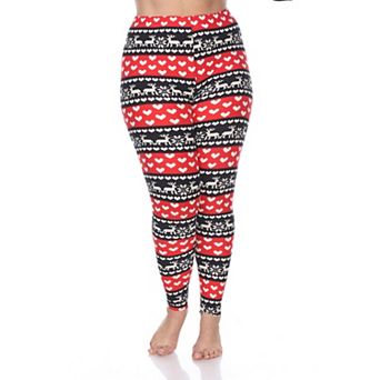 Plus Size Holiday Printed Leggings