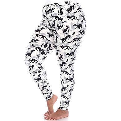Plus Size Super Soft Cat Print Leggings
