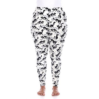 Plus Size Super Soft Cat Print Leggings