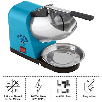 170w Ice Crusher Snow Cone Machine by Great Northern Popcorn