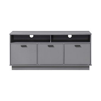 47.24 in Wood TV Stand with 3 Storage Cabinets Fits TV's up to 55 in