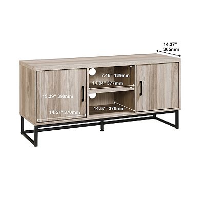 47 in. Wood TV Stand with 2 Storage Cabinets Fits TV's up to 50 in.