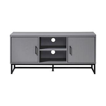 47 in Wood TV Stand with 2 Storage Cabinets Fits TV's up to 50 in