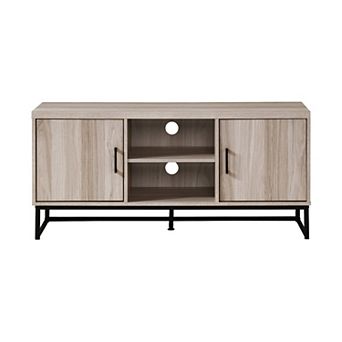 47 in Wood TV Stand with 2 Storage Cabinets Fits TV's up to 50 in