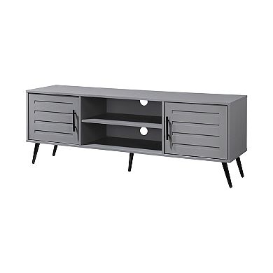 59 in. Wood TV Stand with 2 Storage Cabinets Fits TV's up to 65 in.