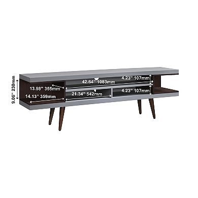 70.87 in. Wood TV Stand with 5 Storage Shelves Fits TV's up to 75 in.