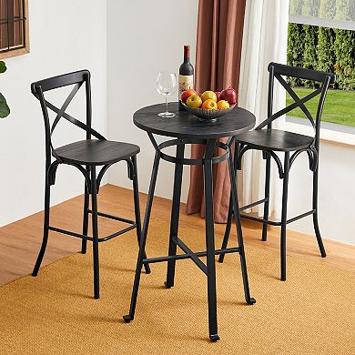 Glitzhome Bar Table Round Top