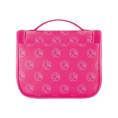 Barbie All-Over Logo Pattern Travel Cosmetic Bag
