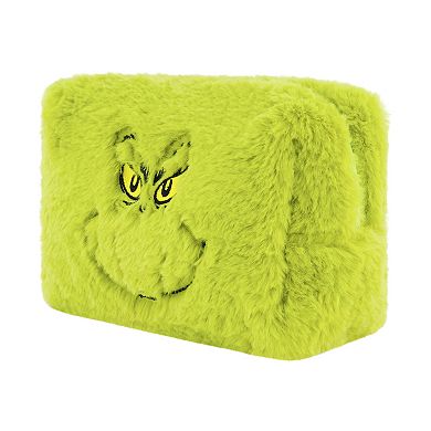 Dr. Suess The Grinch Face Plush Cosmetic Bag