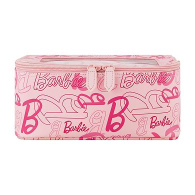 Mattel Barbie 2-piece Pink Travel Cosmetic Case Set