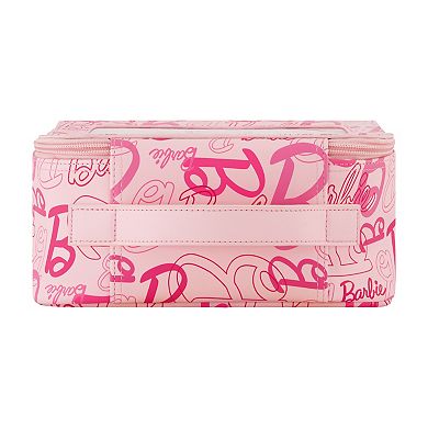 Mattel Barbie 2-piece Pink Travel Cosmetic Case Set
