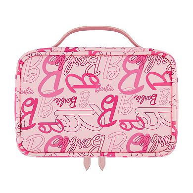 Mattel Barbie 2-piece Pink Travel Cosmetic Case Set